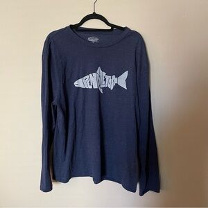 Pendleton Navy Blue Long Sleeve Graphic Shirt